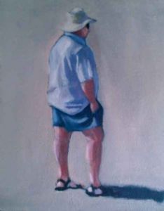"Man on the Beach"