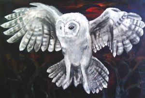 "Owl Over Red Dawn"