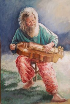 "Hurdy-Gurdy Player"