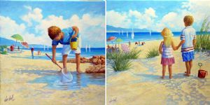 "Kiddies on the Beach"