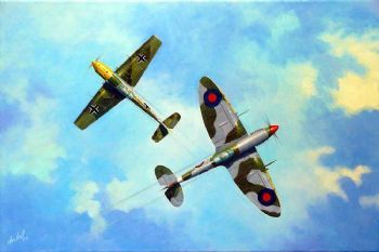 "SAAF Spitfire & Messerschmitt BF-109"