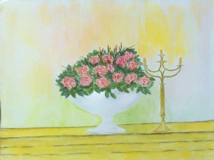 "The Roses and Vase"
