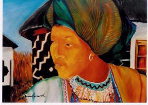 "Portrait: Xhosa Woman for Boardwalk Casino, Port Elizabeth"