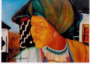 "Portrait: Xhosa Woman for Boardwalk Casino, Port Elizabeth"