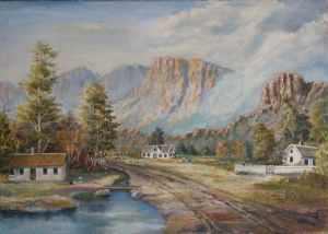 "Morning Mist on Hentie's Farm"