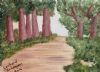 "Path through trees"